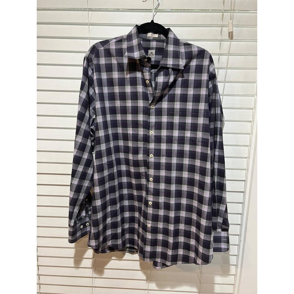 Peter Millar 100% Cotton Long Sleeve Button Up Shirt - Size - L‎